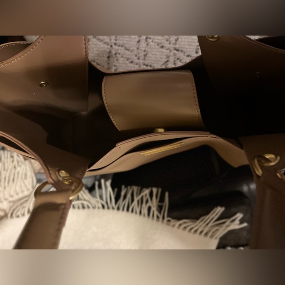 Tahari Tan Tote Bag - Picture 3 of 5